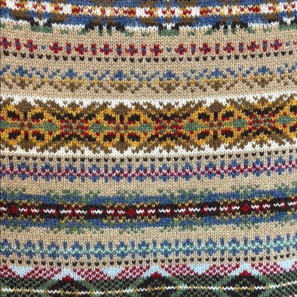 NWOT J. Crew Merino/Lambs Wool  Fair Isle Crewneck Sweater - Small - Picture 5 of 5